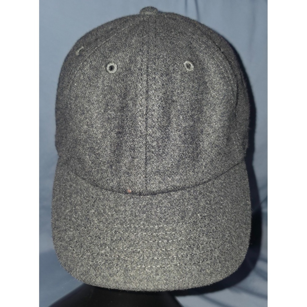 Newhattan Baseball Cap Wool Blend Gray Solid Men's One Size
